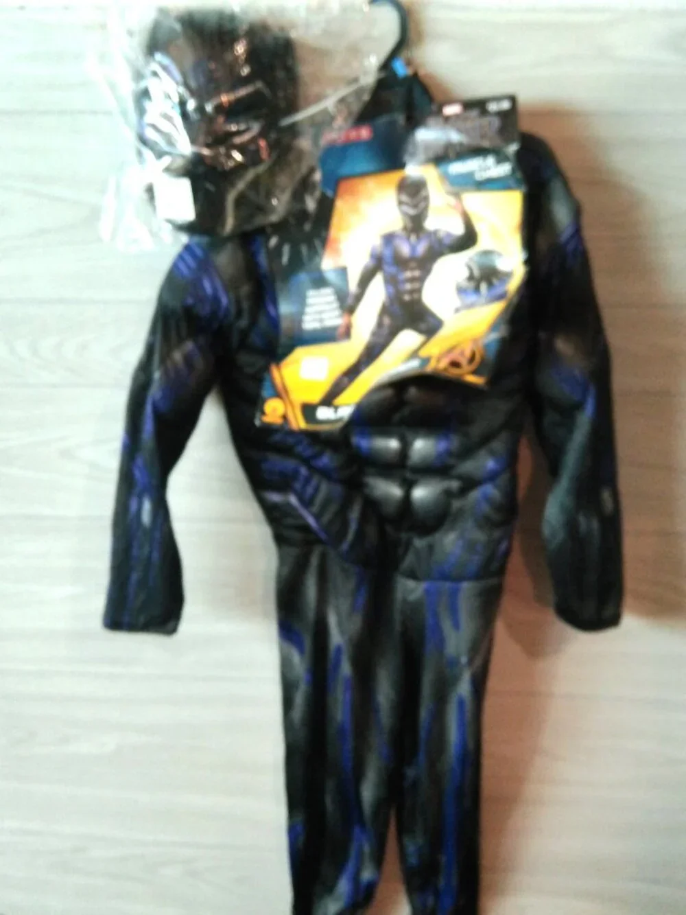 Marvel Black Panther Halloween Costume Size Large 12-14) Battle Suit Rubies NEW